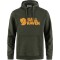 Fjällräven Logo Hoodie - Hombre Deep Forest