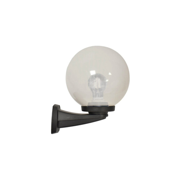 Luminaria de pared globo Ø250 c/brazo IP55 p/E27 FL0713