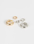 Bijou Cuff Mix plaiting Set De Aros Mixplating Chunky - Combinacion Bicolor