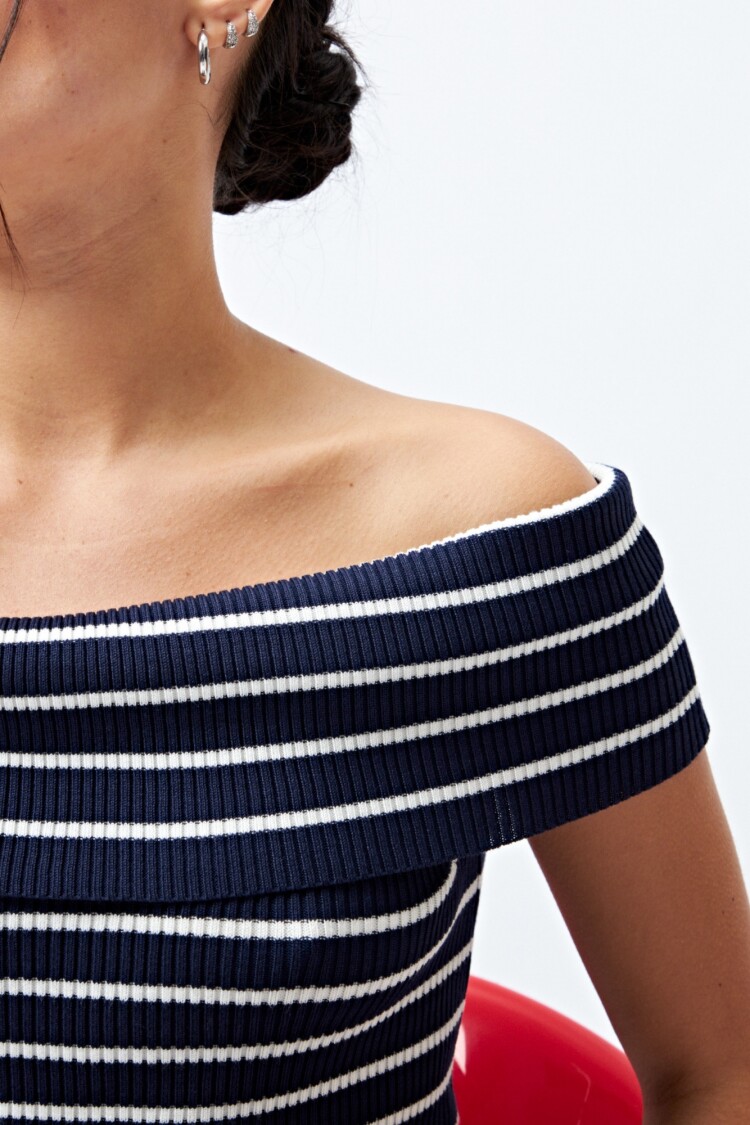 TOP FEDRA Blanco/Azul
