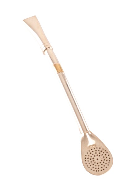 Bombilla De Plata y Oro S11