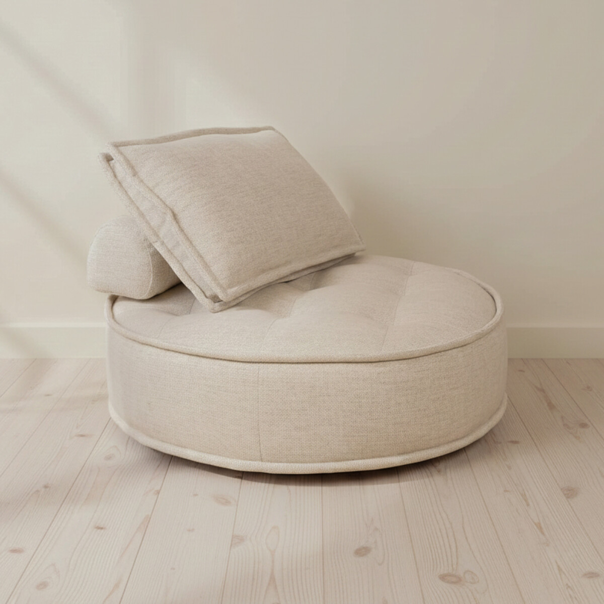 SOFÁ GIRATORIO - 1 CUERPO TELA-PREMIUM NATURAL-BEIGE ELEMENT NATURAL 