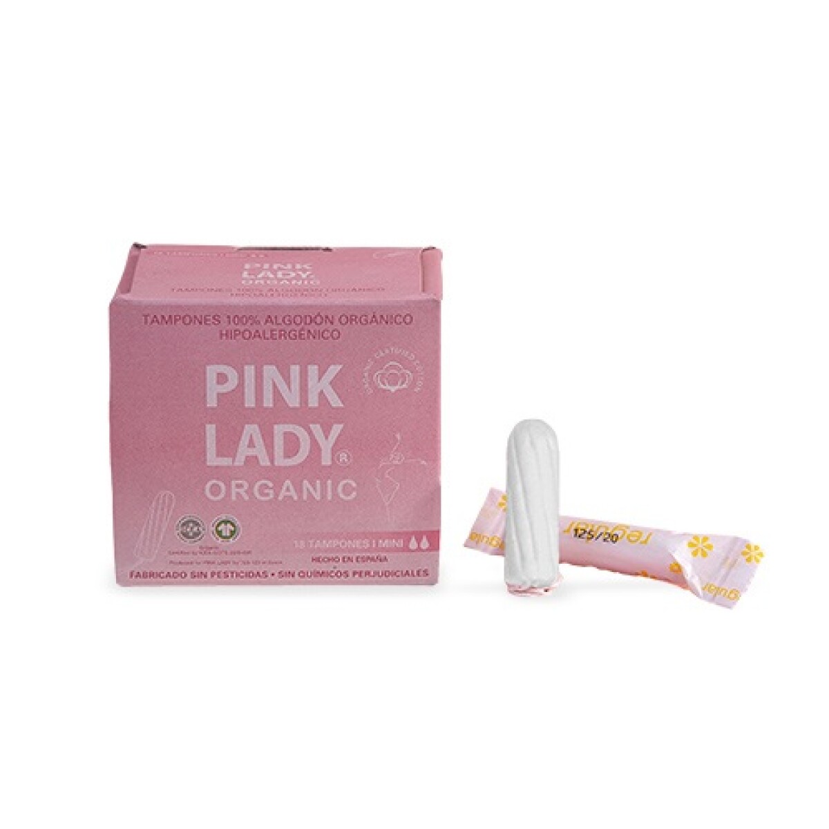 Tampón Orgánico Pink Lady Mini 18 Uds. 