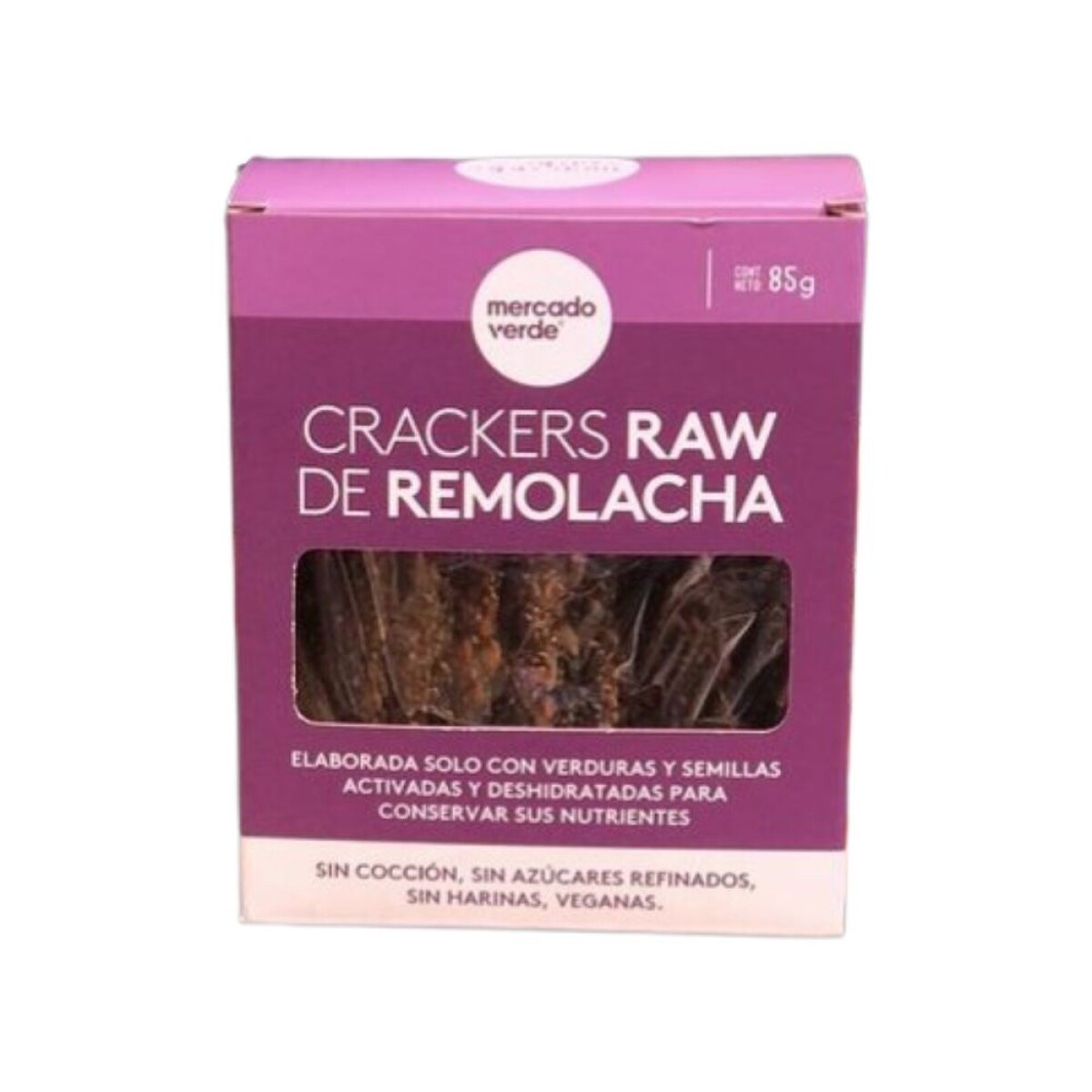 Crakers de remolacha raw Mercado Verde 