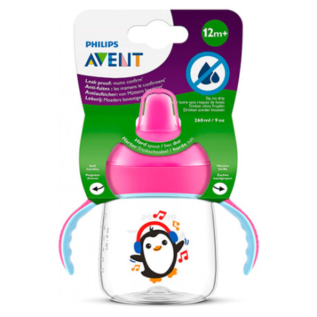 Philips Avent Vaso con Boquilla y Asas SCF753/03, 260ML ROSA