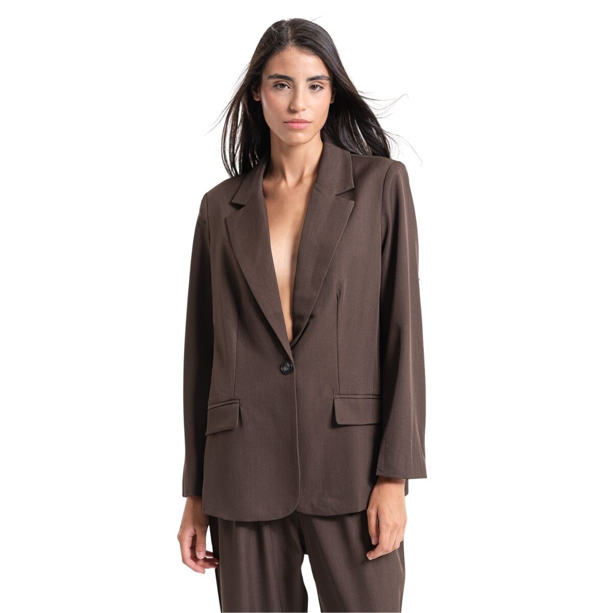 BLAZER OVER S-XL - CHOCO 