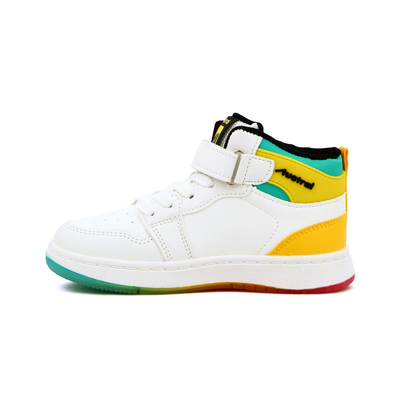 Austral Bota Raptor C Niño/a Acordonada Con Velcro Multicolor-amarillo