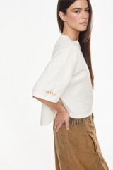 Remera Sunny Bordado Amarillo