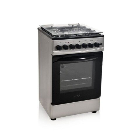 COCINA DELNE SUPERGAS 4H CON GRILL ELÉCTRICO Gris