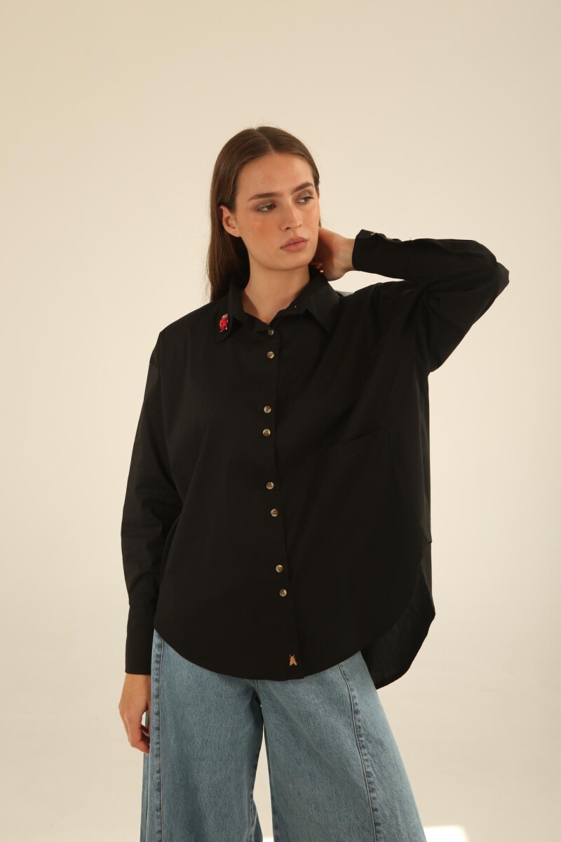 Camisa Onda Insect - Negro 