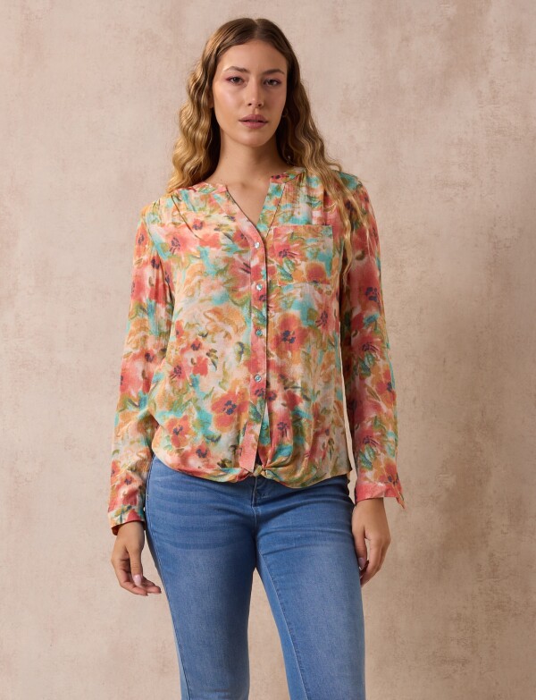 Blusa Spring MULTI/CORAL