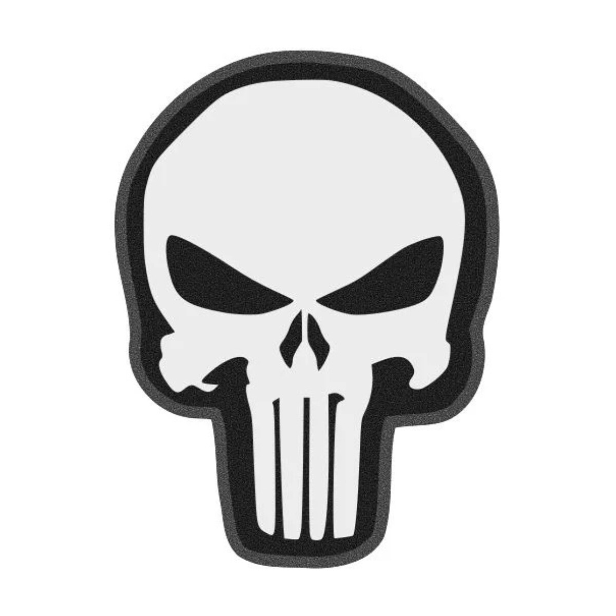 Parche reflectivo calavera Punisher - Gris 