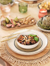 Plato FERDUS Ø27cm gres porcelánico beige Plato FERDUS Ø27cm gres porcelánico beige