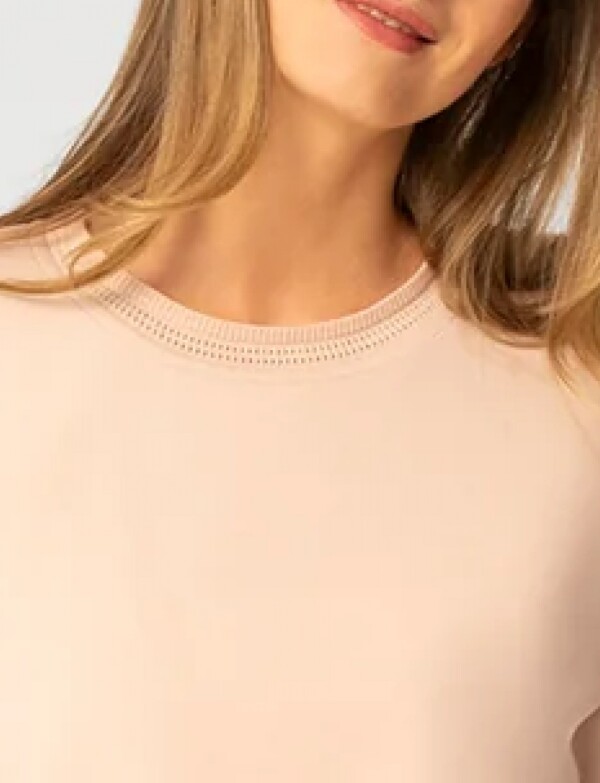 Buzo Detalle Crochet ROSA CLARO