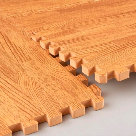 Set X20 Tatami Alfombra Piso Encastre Simil Madera Clara