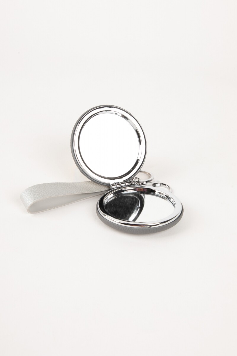 BAG CHARM MIRROR GRIS Negro