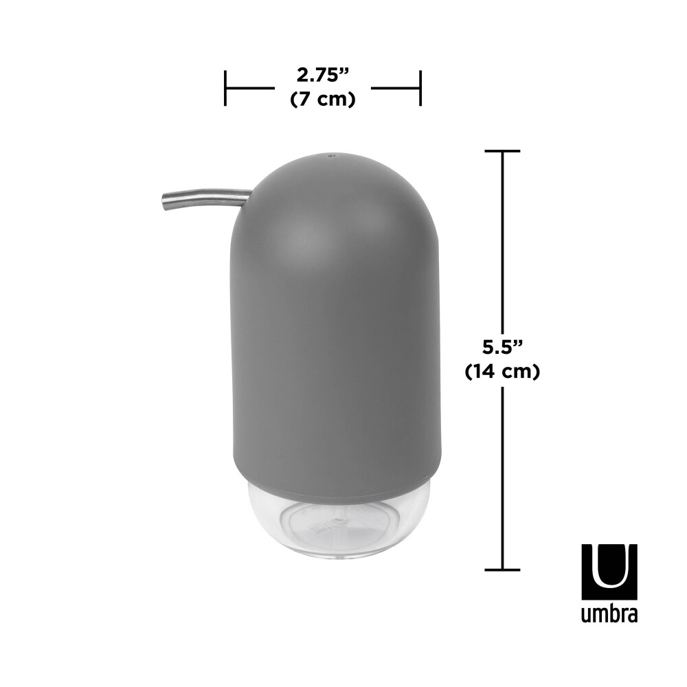 DISPENSADOR POLIPROPILENO GRIS UMBRA TOUCH