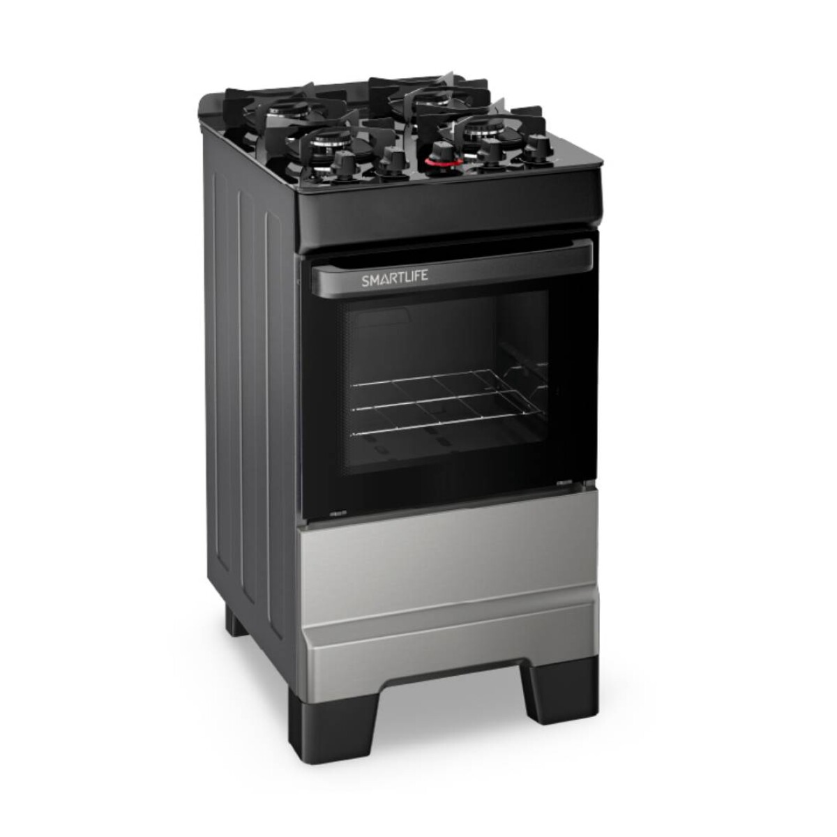 Cocina a Gas Smartlife 4H Top Glass SL-KBR504TG - Inox 