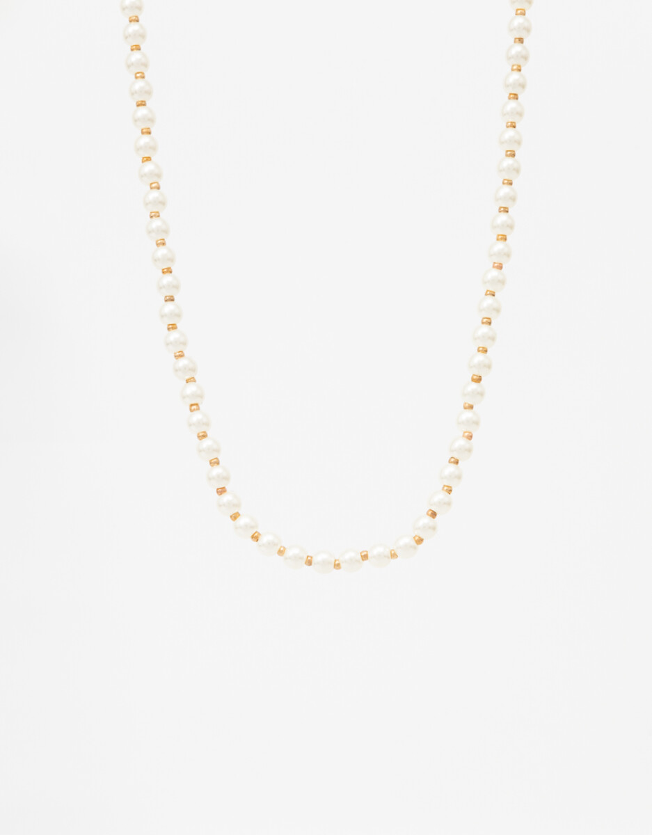 Collar Corto De Perlas 