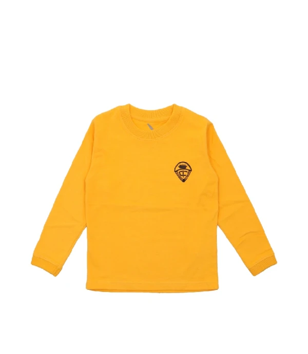 T-shirt inicial manga larga Crandon Amarillo