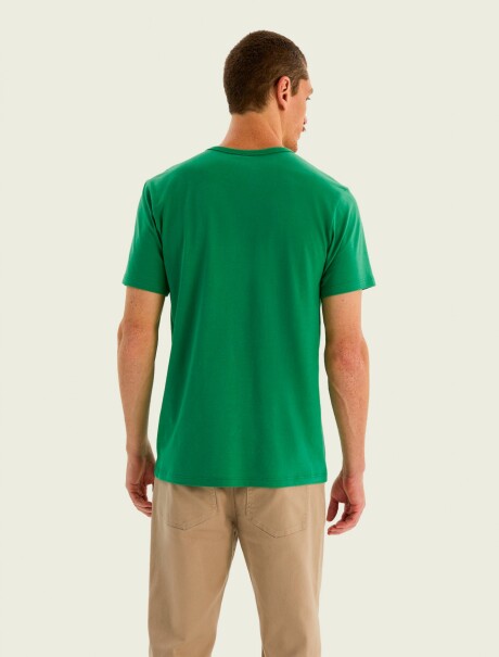 CAMISETA MANGA CORTA SLIM VERDE