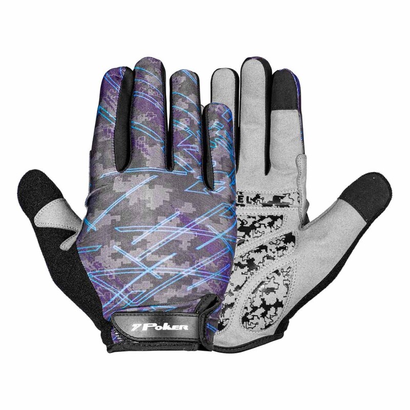 Guantes Cicilistas Gel Adulto Poker Gris