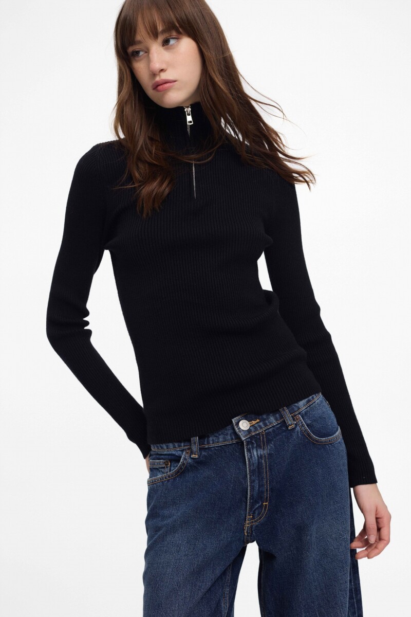Buzo Zip - Negro 