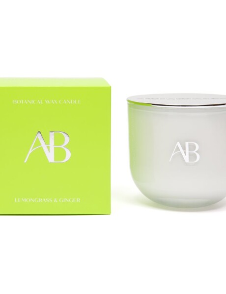 VELA AROMATICA 340G LEMONGRASS/GINGER BLANCO VELA AROMATICA 340G LEMONGRASS/GINGER BLANCO