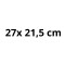 Maceta cuadrada mediana (27 x 21,5 cm)