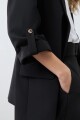 Blazer recto negro