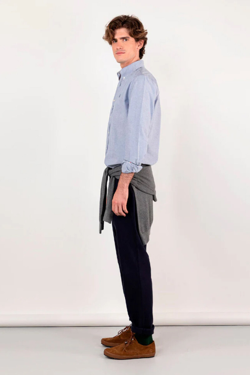 Camisa Oxford Azul