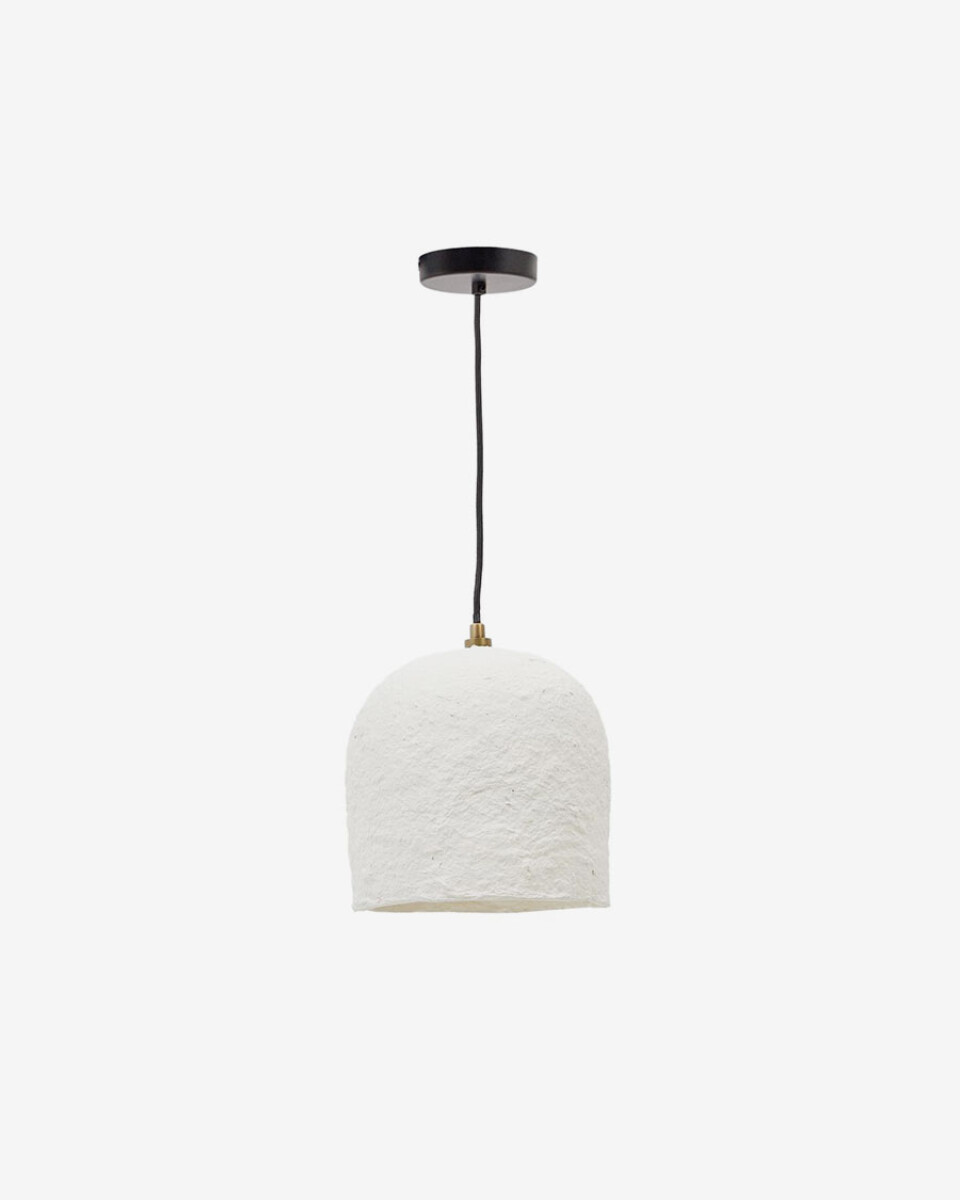 Lámpara de techo Calvia de papel maché blanco Ø 25 cm 