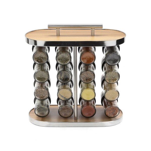 Especiero Para Condimentos Cocina 16 Frascos Organizador Acero Inoxidable Imback Especiero Para Condimentos Cocina 16 Frascos Organizador Acero Inoxidable Imback