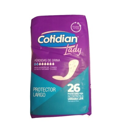 Protector Largo Cotidian Lady 26 Uds. Protector Largo Cotidian Lady 26 Uds.