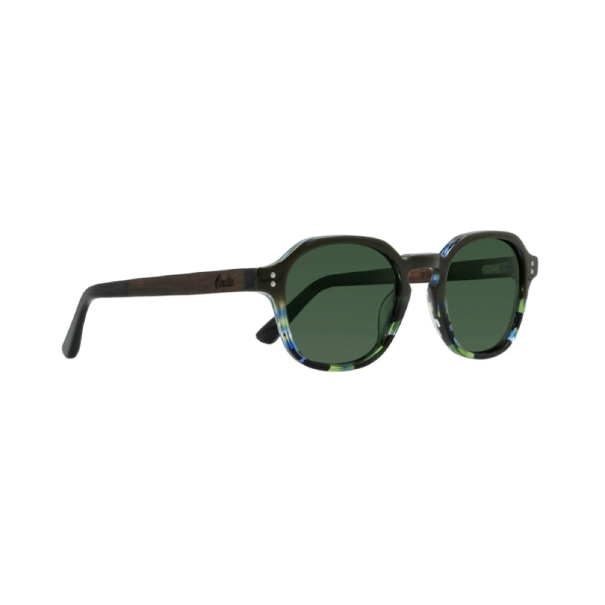 Lentes de Sol Indie Cactus - Black Ocean/Green 