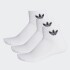 Medias Adidas Clásicas Tobilleras 3 Pares Blanco