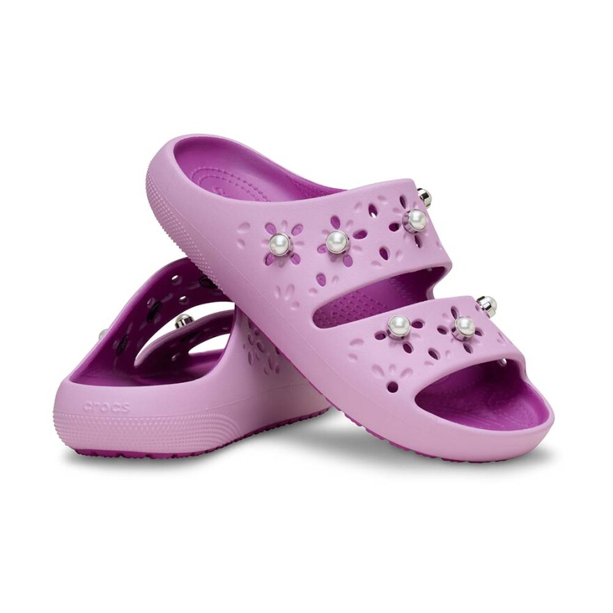 Floral Cut Out Elevated Sandal V2 - Unisex Hydrangea
