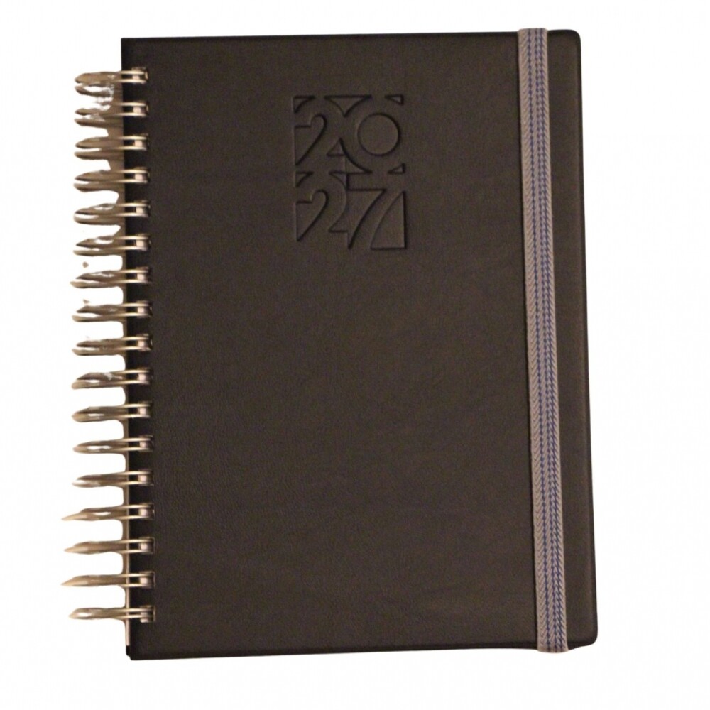 AGENDA ABEZETA 269 SETTIMANALE CON RULO TAPA GRIS OSCURO