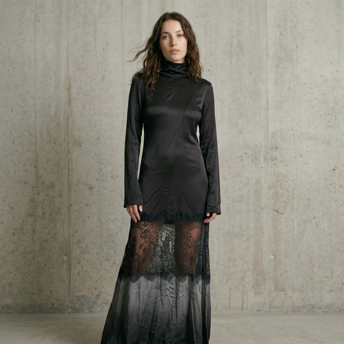 Vestido Nova - NEGRO 