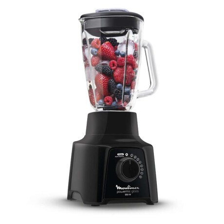 Licuadora Moulinex Powermix Jarra De Vidrio 8 Velocidades Negro
