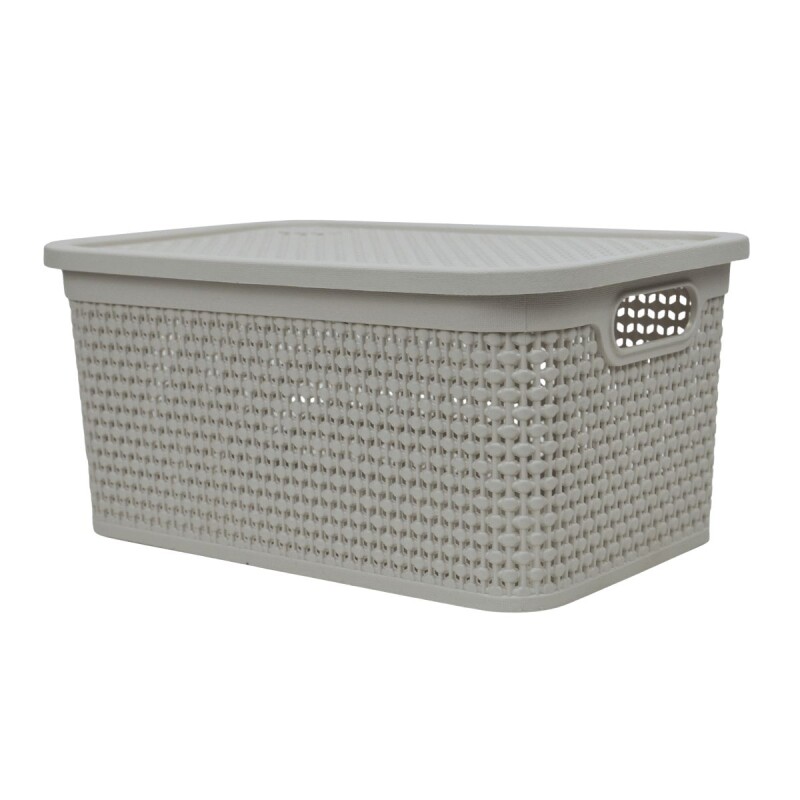 Caja simil ratán 7,5 lts CAPPUCCINO