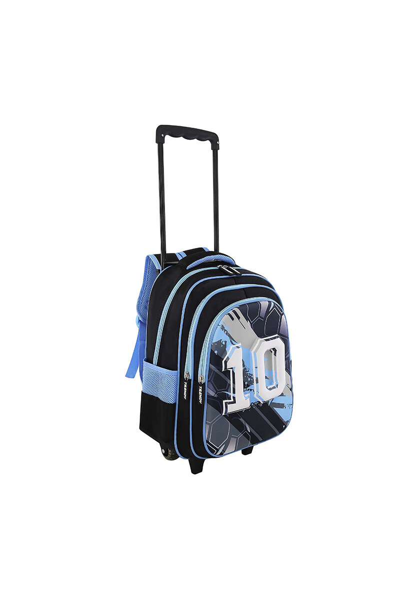 Mochila con Carrito Celeste