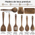 Juego de 9 Utensilios Cocina de Madera Dura Antiadherente IMBACK Juego de 9 Utensilios Cocina de Madera Dura Antiadherente IMBACK
