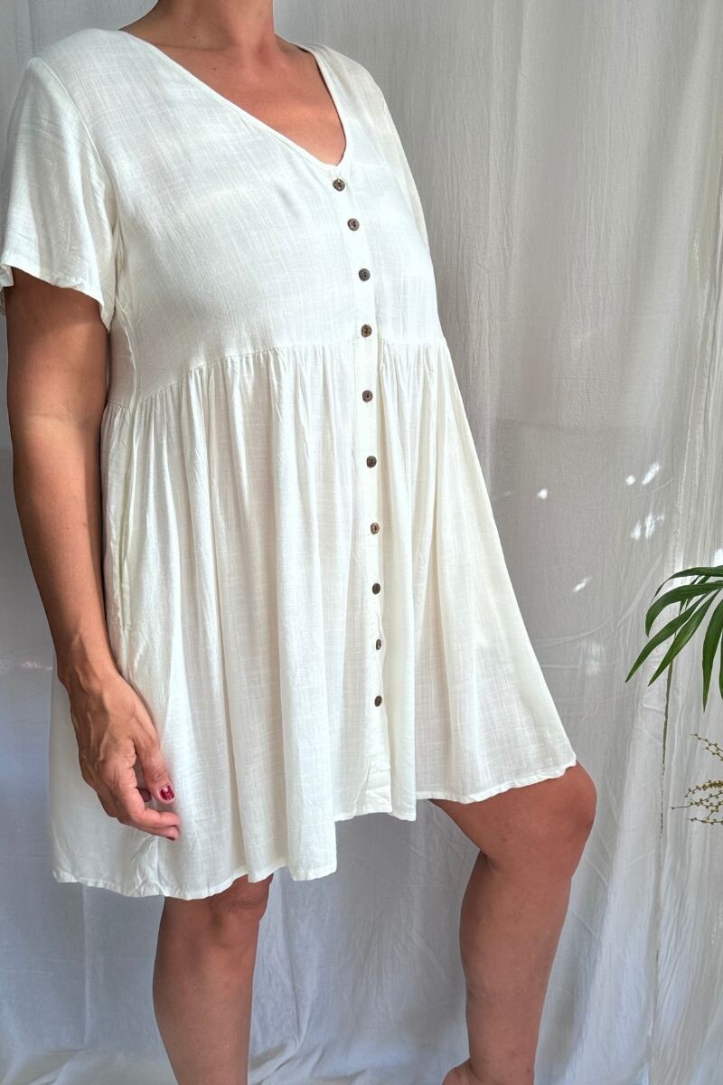 Maria Botones Blanco