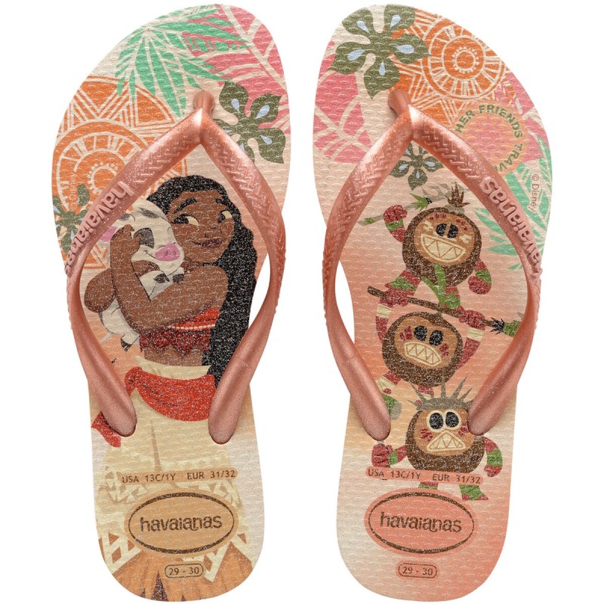 Ojotas Havaianas Kids Slim Princess - Rosado 