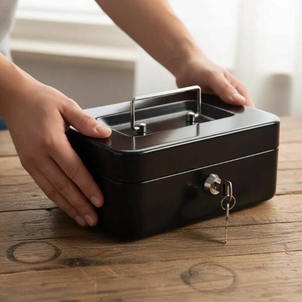 Caja De Seguridad Metalica Con Llaves Caja De Seguridad Metalica Con Llaves