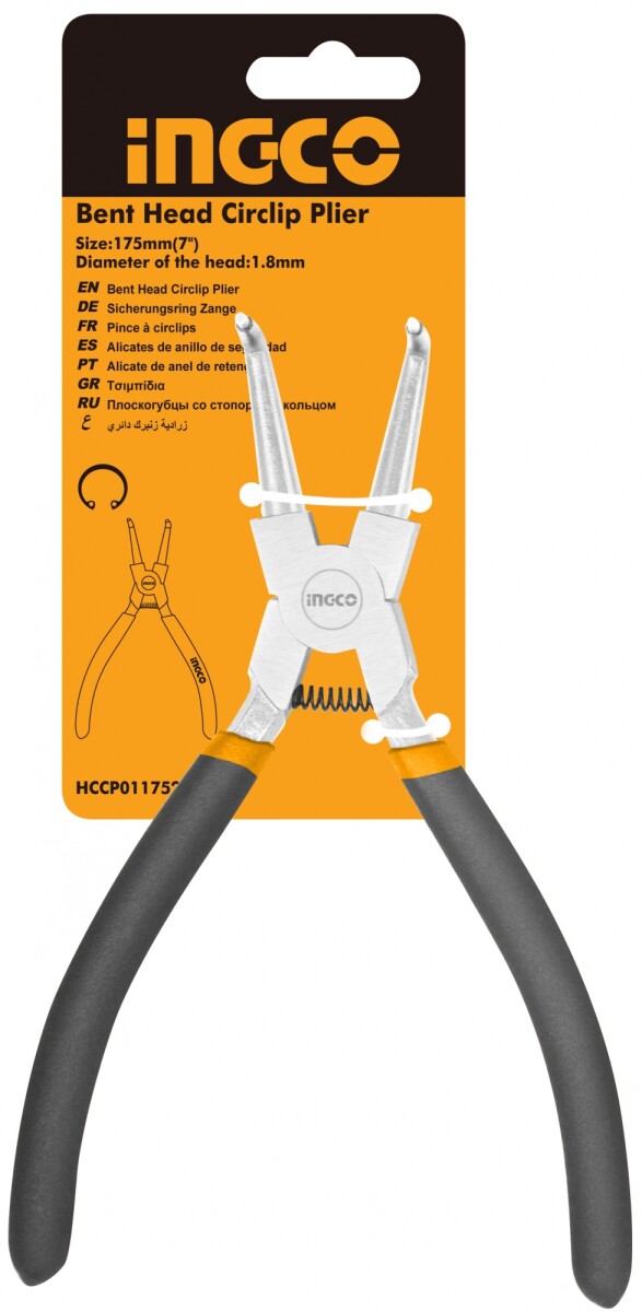 PINZA MINI 7´´ CIERRA SACA SEGUROS INGCO HCCP011752 