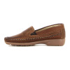 Mocasín Country de Mujer C/elast Nob Esc S/clara Cap Lisa Tabaco