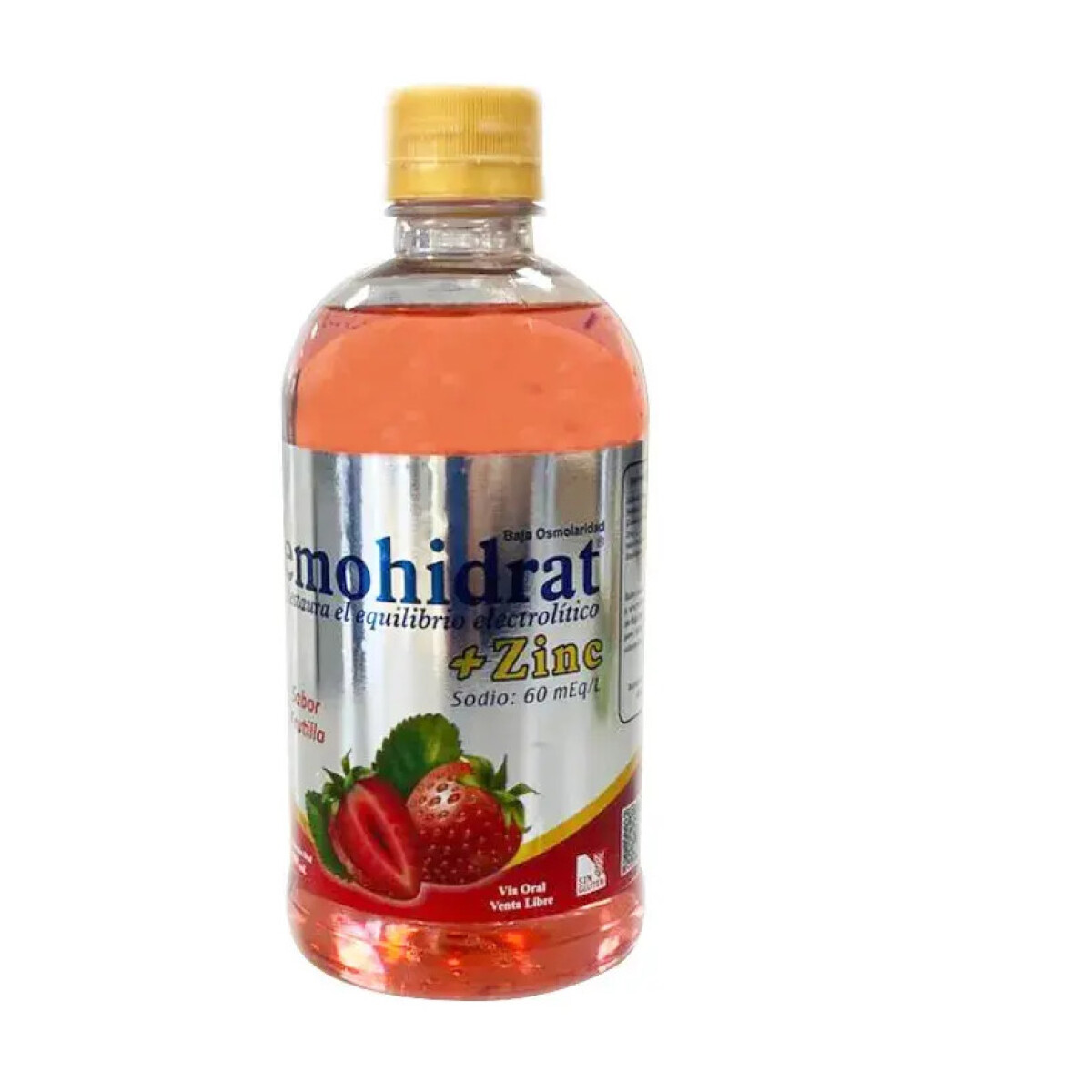 HEMOHIDRAT+ZINC FRUTILLA SOL. FR. X 500 