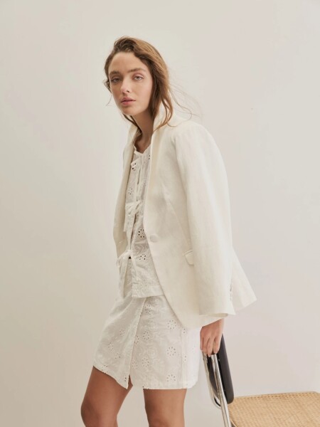 SHORT POLLERA ALLIE DOLORES BLANCO